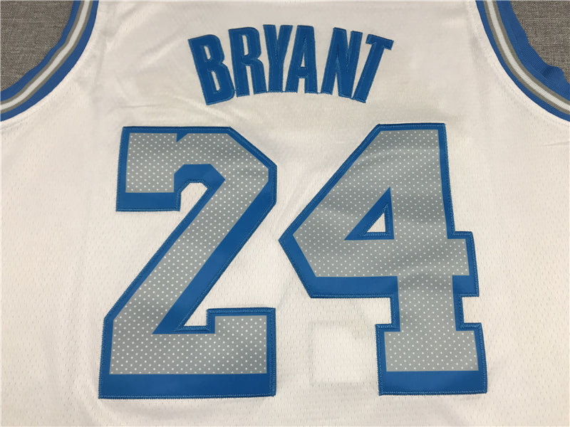 Men's Los Angeles Lakers Kobe Bryant White 2020/21 Swingman Jerseys City Edition