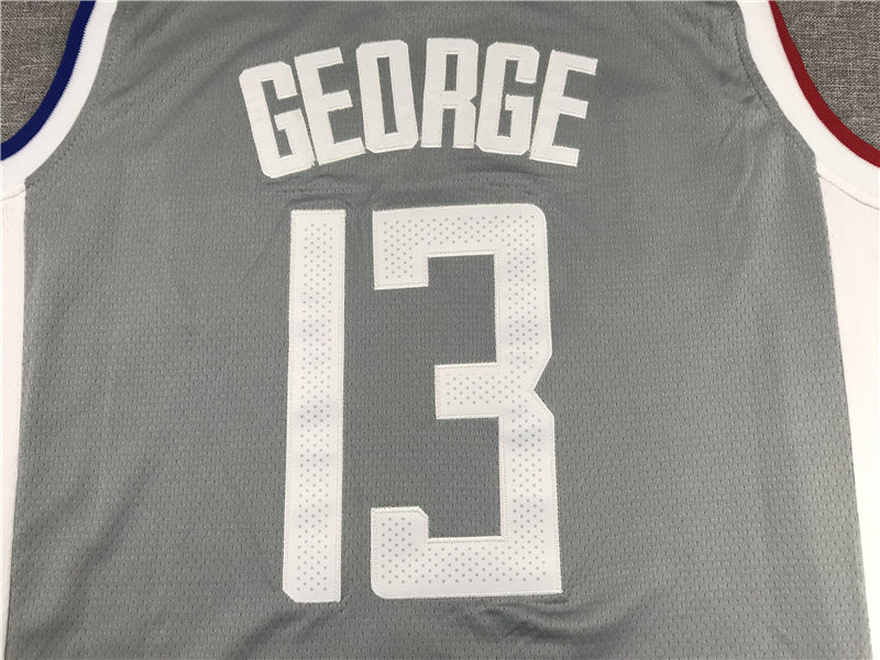 Men's LA Clippers Paul George Gray 2020/21 Swingman Jerseys - Earned Edition