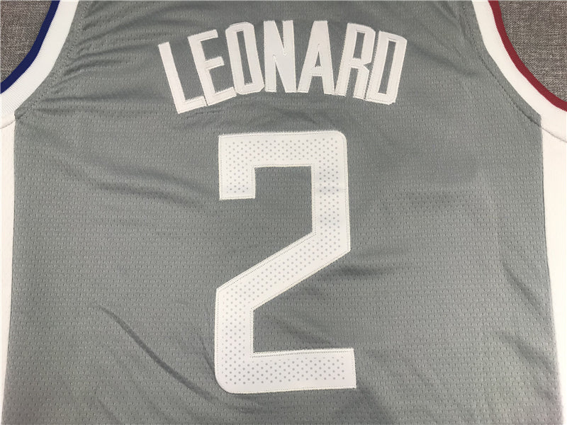 Men's LA Clippers Kawhi Leonard Gray 2020/21 Swingman Jerseys - Earned Edition