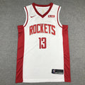 Men's Houston Rockets James Harden #13 NBA White Player Replica Jerseys