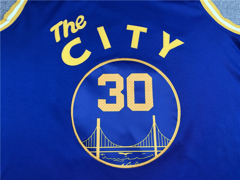 Men's Golden State Warriors Stephen Curry Blue 2020/21 Jerseys - Classic Edition