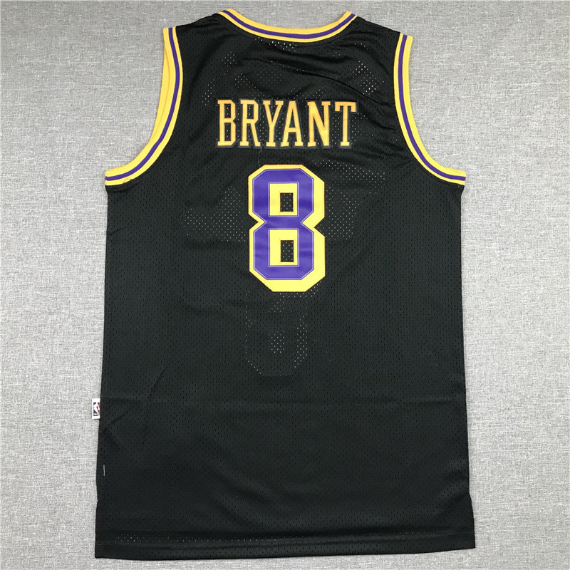 Men's Los Angeles Lakers Kobe Bryant #8 Black Classics Player Jerseys