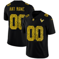 Custom1 Houston Texans Leopard Print Fashion Vapor Limited Jerseys Black Stitched American Football Jerseys