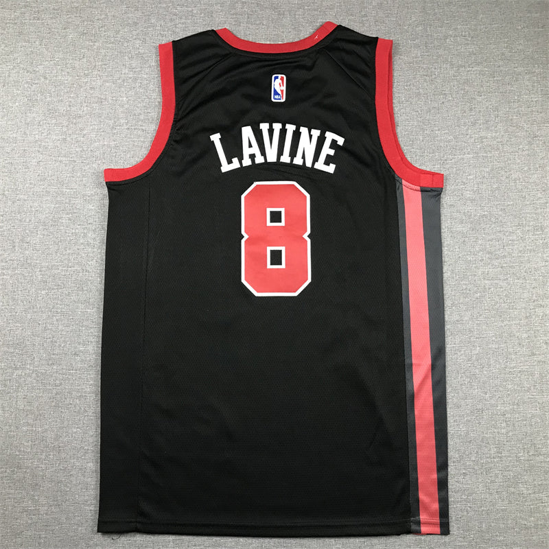 Men's Chicago Bulls Zach LaVine #8 Black 2023/24 Swingman Jerseys - City Edition