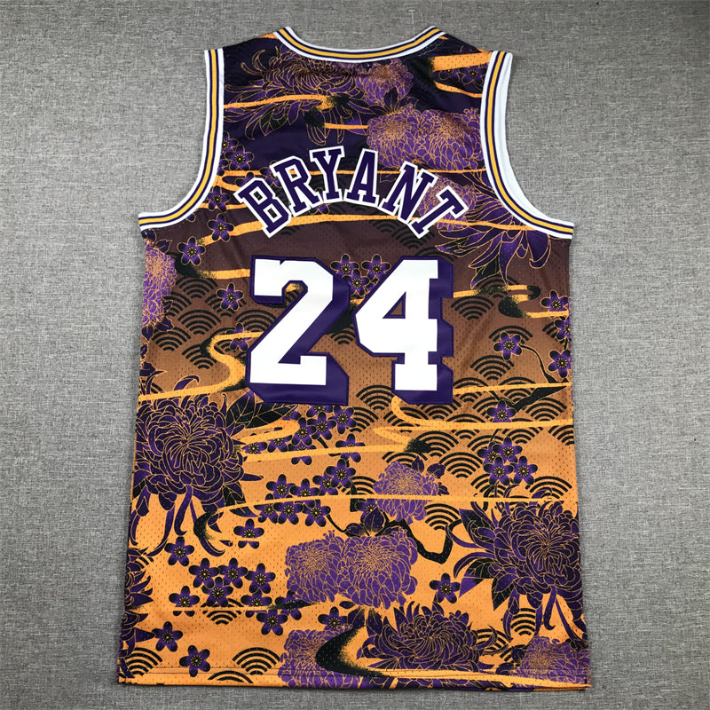 Men's Los Angeles Lakers Kobe Bryant #24 Year of Rabbit Edition Hardwood Classics Swingman Jerseys