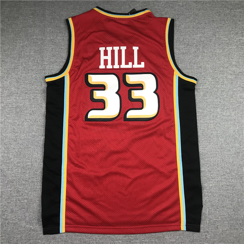 Men's Detroit Pistons Grant Hill 1998-99 Red Hardwood Classics Swingman Jerseys