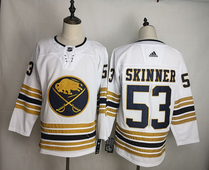 Men's Buffalo Sabres Jeff Skinner #53 White Replica Player Jerseys