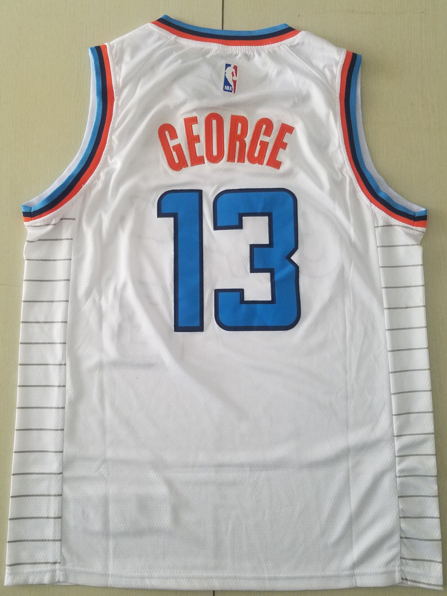 Men's LA Clippers Paul George #13 White Classics Jerseys