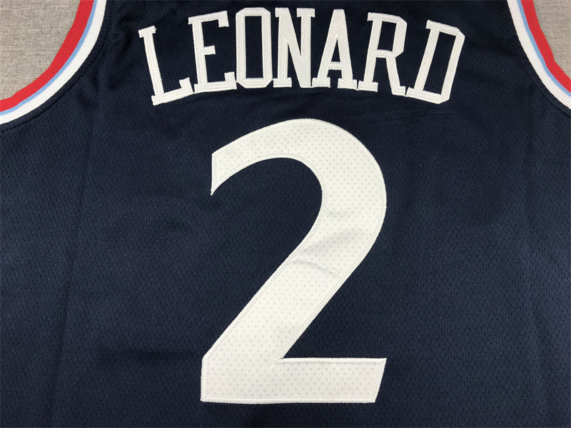 Men's LA Clippers Kawhi Leonard #2 Navy Swingman Player Jerseys