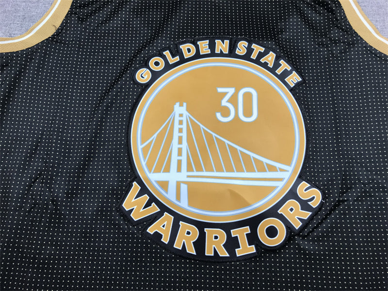 Men's Golden State Warriors Stephen Curry #30 Black Select Series Swingman Jerseys