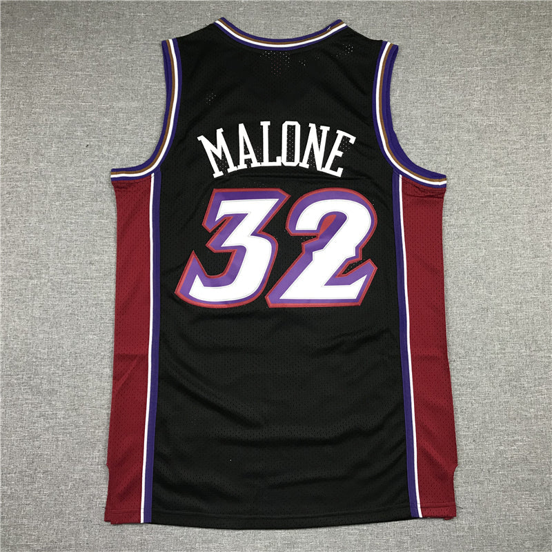 Men's Utah Jazz Karl Malone Black 1998-99 Hardwood Classics Swingman Jerseys