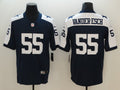 Men's Dallas Cowboys Leighton Vander Esch #55 Navy Alternate Custom1 Game Jerseys