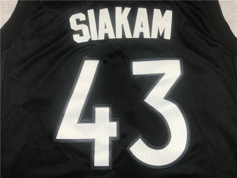 Men's Toronto Raptors Pascal Siakam Black/Purple 2020/21 Swingman Player Jerseys