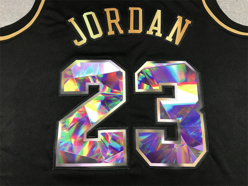 Men's Chicago Bulls Michael Jordan #23 NBA Black Swingman Player Jerseys