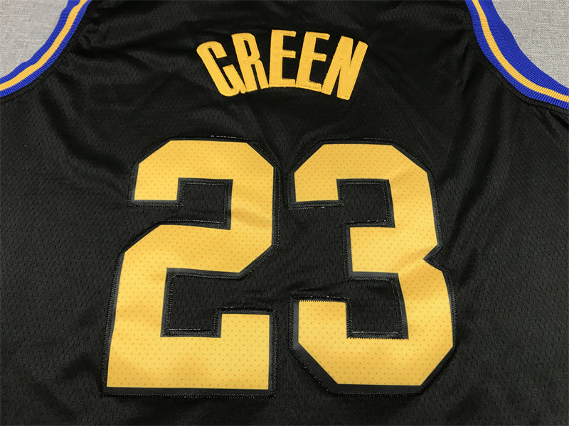 Men's Golden State Warriors Draymond Green #23 City Edition Black Classic Jerseys