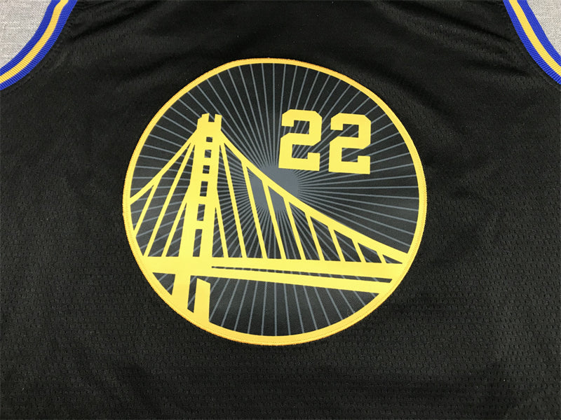 Men's Golden State Warriors Andrew Wiggins #22 City Edition Black Classic Jerseys