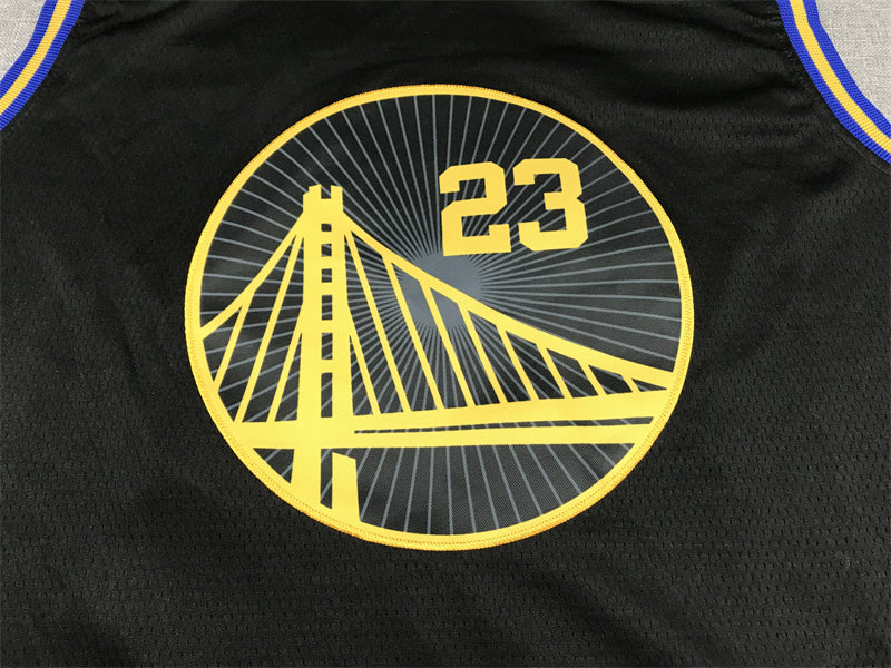 Men's Golden State Warriors Draymond Green #23 City Edition Black Classic Jerseys