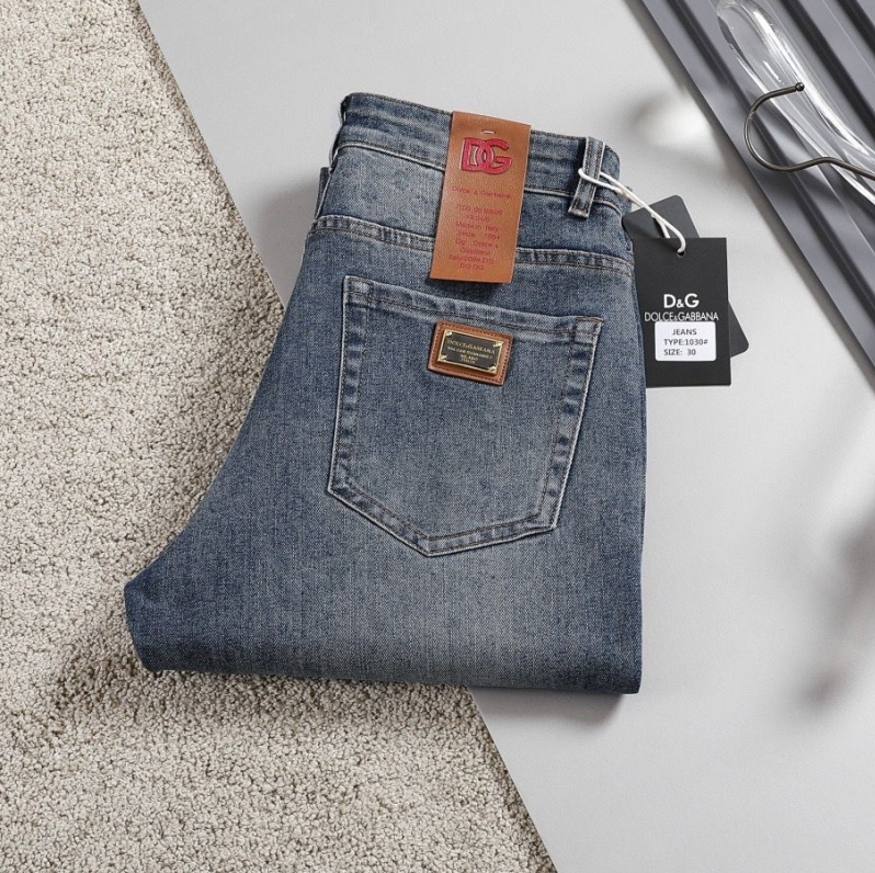 Dolce & Gabbana DG VIBE3 Embroidered Logo Slim Fit Jeans
