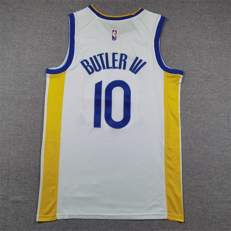Men's Golden State Warriors Jimmy Butler #10 White Swingman Jerseys - Association Edition