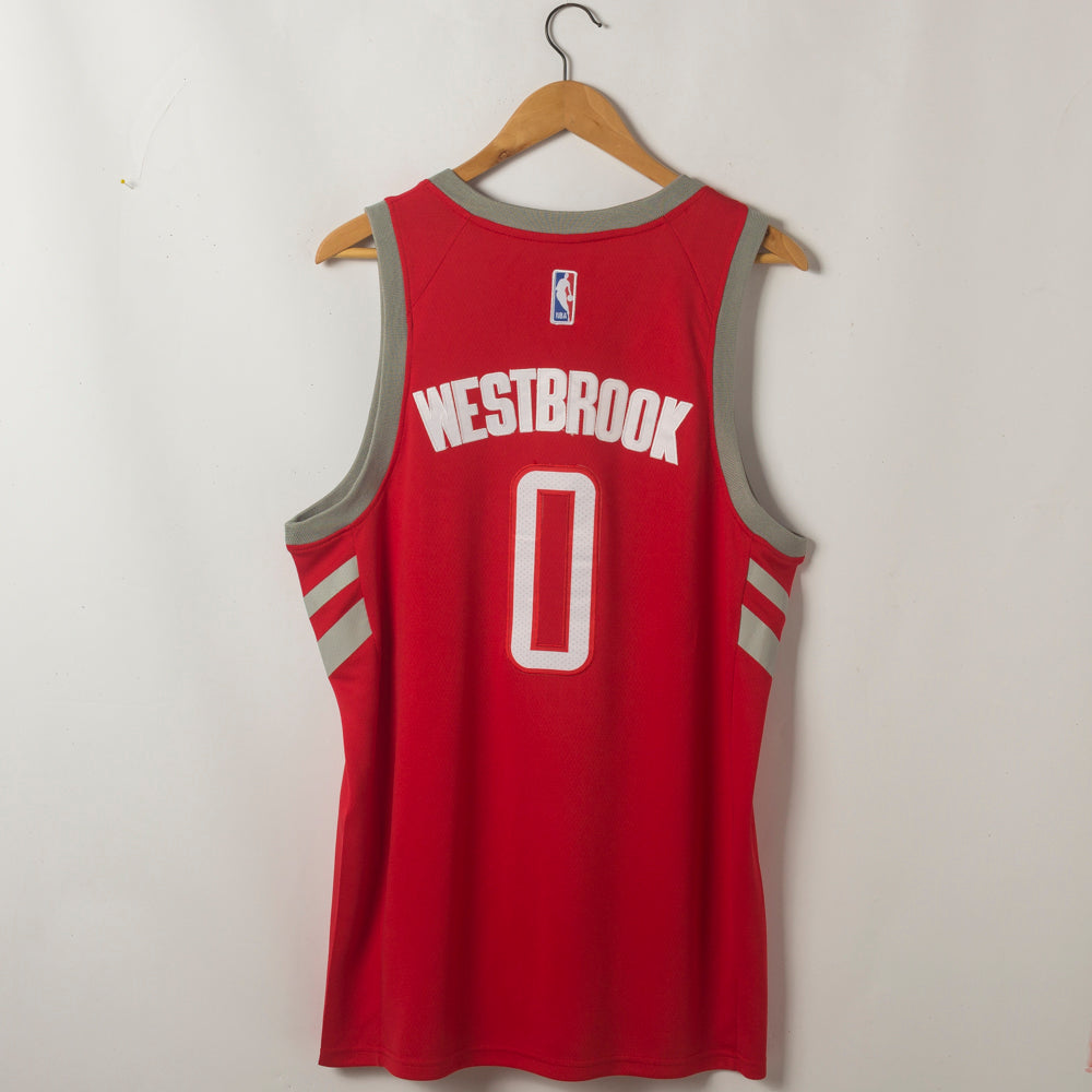 Men's Houston Rockets Russell Westbrook #0 Red Classics Swingman Jerseys