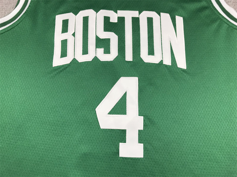 Men's Boston Celtics Jrue Holiday #4 Kelly Green Swingman Jerseys - Icon Edition