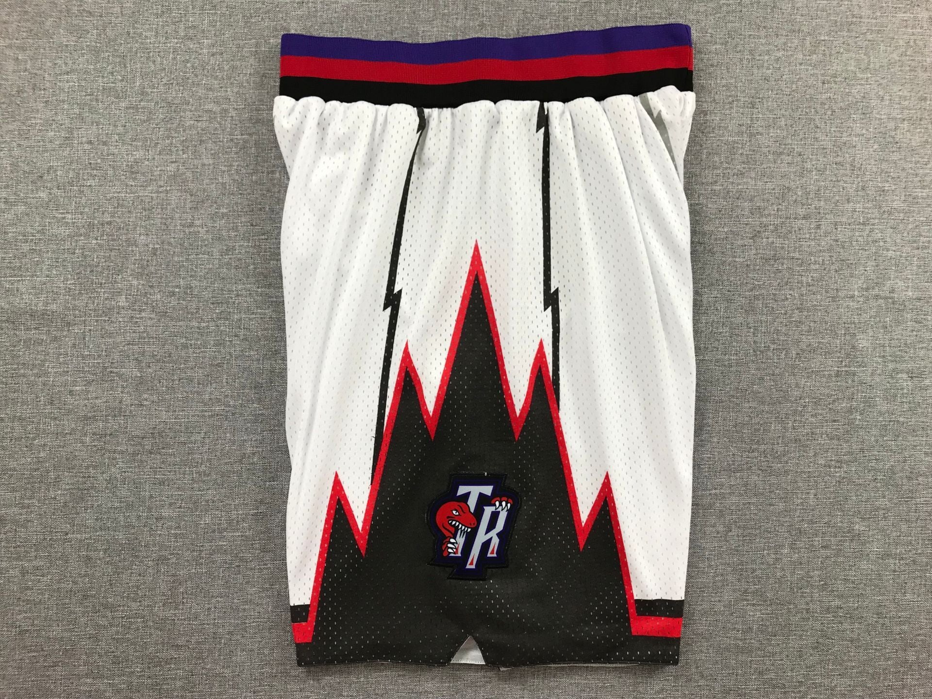 Men's Toronto Raptors White Basketball Shorts1