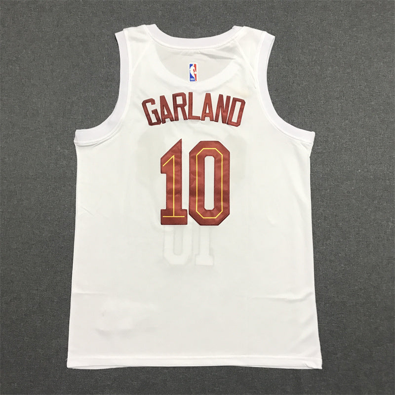 Men's Cleveland Cavaliers Darius Garland #10 White Swingman Jerseys - Association Edition