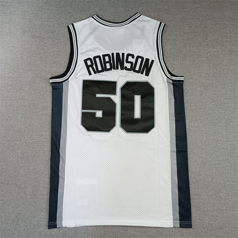 Men's San Antonio Spurs David Robinson White 1998-99 Classics Swingman Jerseys
