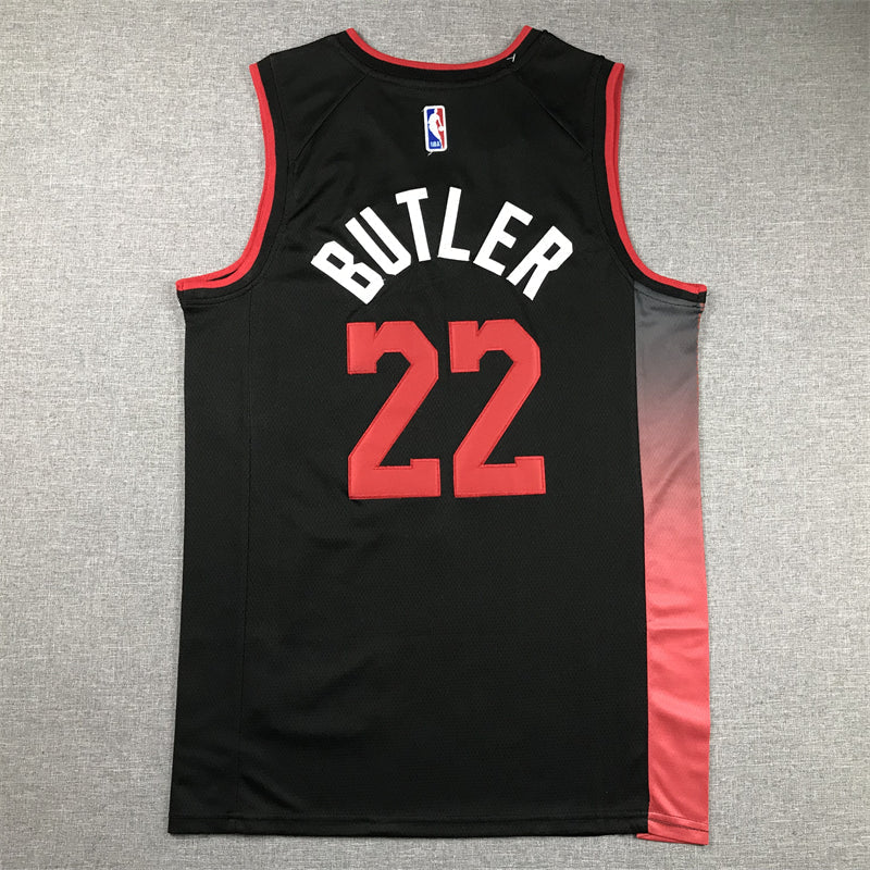 Men's Miami Heat Jimmy Butler #22 Black 2023/24 Swingman Jerseys - City Edition