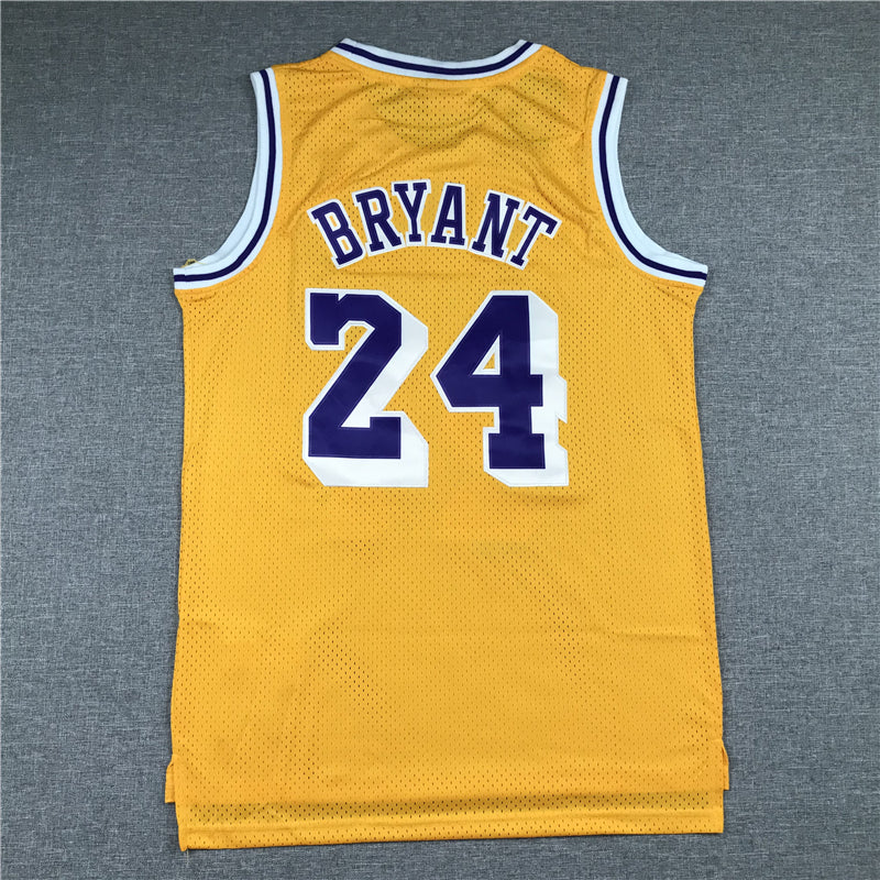 Men's Kobe Bryant Los Angeles Lakers #24 NBA Jerseys - Retro Yellow