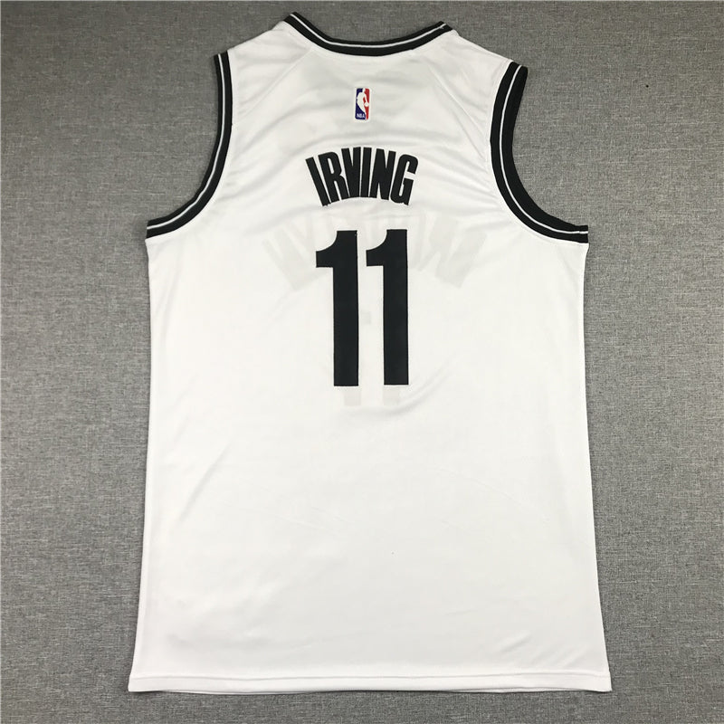 Men's Brooklyn Nets Kyrie Irving White 2019 Fast Break Player Movement Jerseys