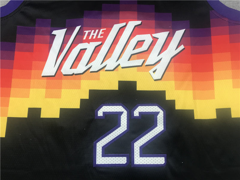 Men's Phoenix Suns DeAndre Ayton #22 NBA Black Replica Jerseys - City Edition