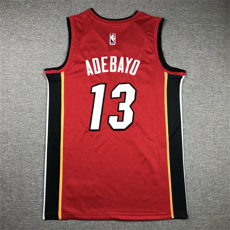 Men's Miami Heat Bam Adebayo #13 Red 2022/23 Swingman Jerseys - Statement Edition