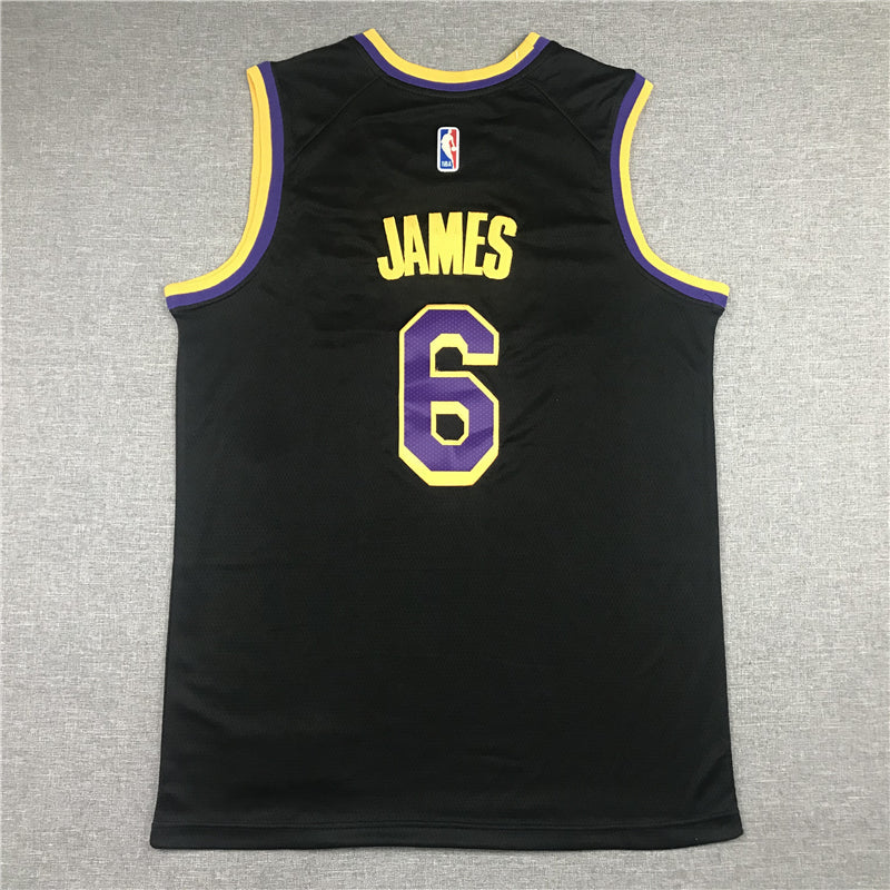 Men's Los Angeles Lakers LeBron James 2020/21 Black Swingman Player Jerseys