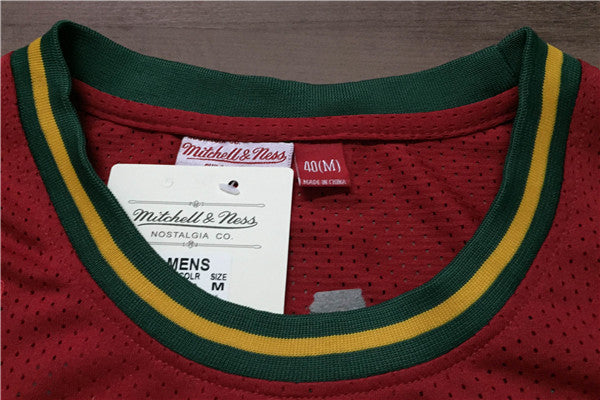 SuperSonics 40# Sean Kemp Red 97-98 Classic Retro New Fabric Fan Edition Jersey