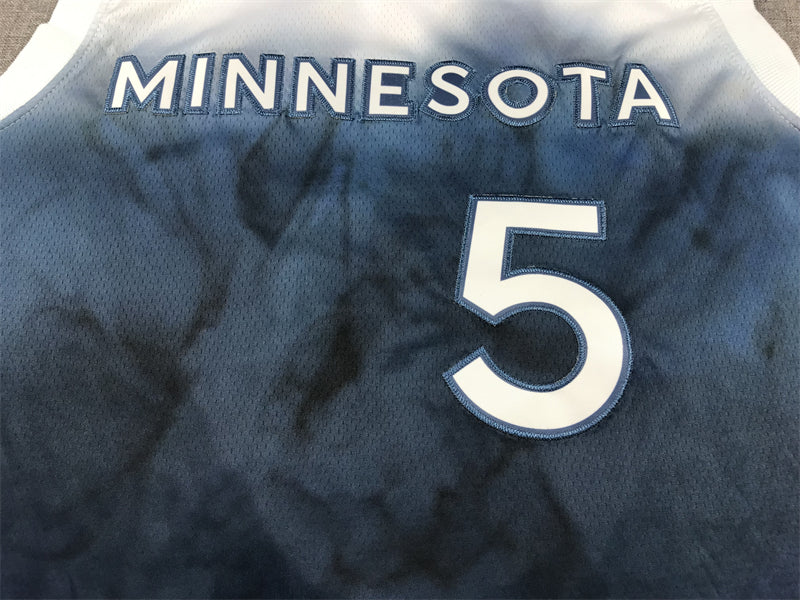 Men's Minnesota Timberwolves Anthony Edwards #5 Blue 2023/24 Swingman Jerseys - City Edition