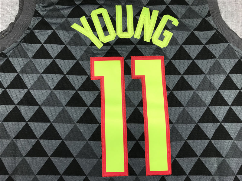 Men's Atlanta Hawks Trae Young #11 Black Swingman Jerseys