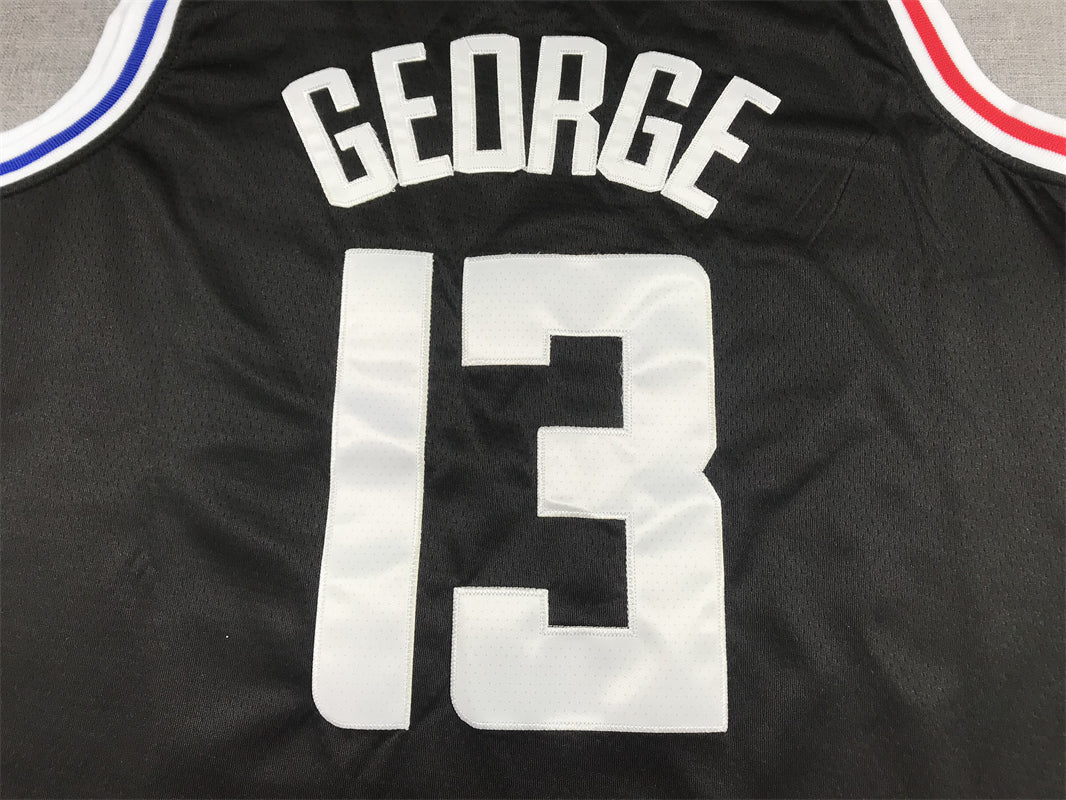 Men's LA Clippers Paul George #13 Black 2022/23 Fastbreak Jerseys - City Edition