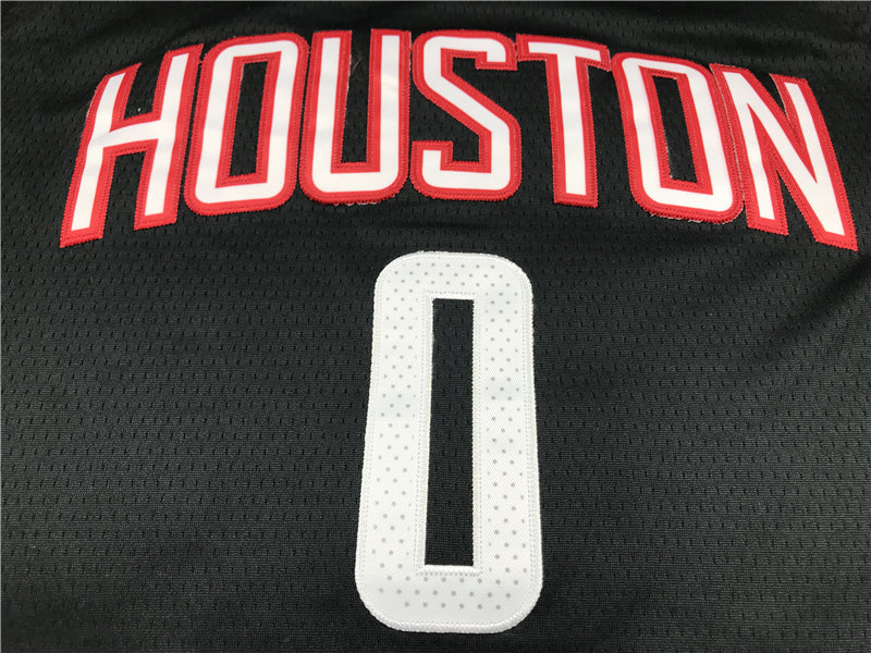Men's Houston Rockets Russell Westbrook #0 NBA Black Classics Swingman Jerseys