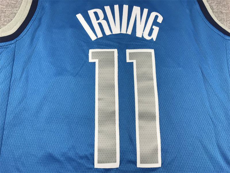 Men's Dallas Mavericks Kyrie Irving #11 Royal Fast Break Replica Jerseys - Icon Edition