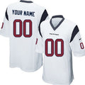 Custom1 Houston Texans White Limited Jerseys Stitched American Football Jerseys