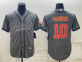 Men's Kansas City Chiefs Isiah Pacheco #10 Grey Game Jerseys Joint Edition