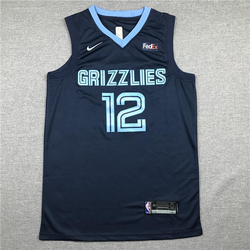 Men's Memphis Grizzlies Ja Morant #12 Navy Replica Fast Break Jerseys