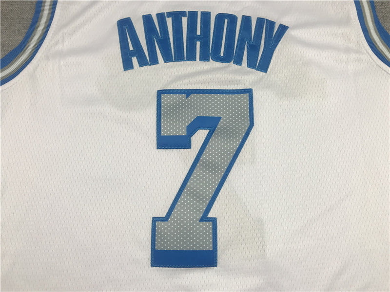Men's Los Angeles Lakers Carmelo Anthony White Swingman Jerseys - City Edition
