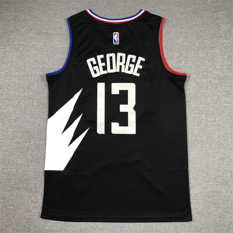 Men's LA Clippers Paul George Jordan Brand Black 2022/23 Statement Edition Swingman Jerseys