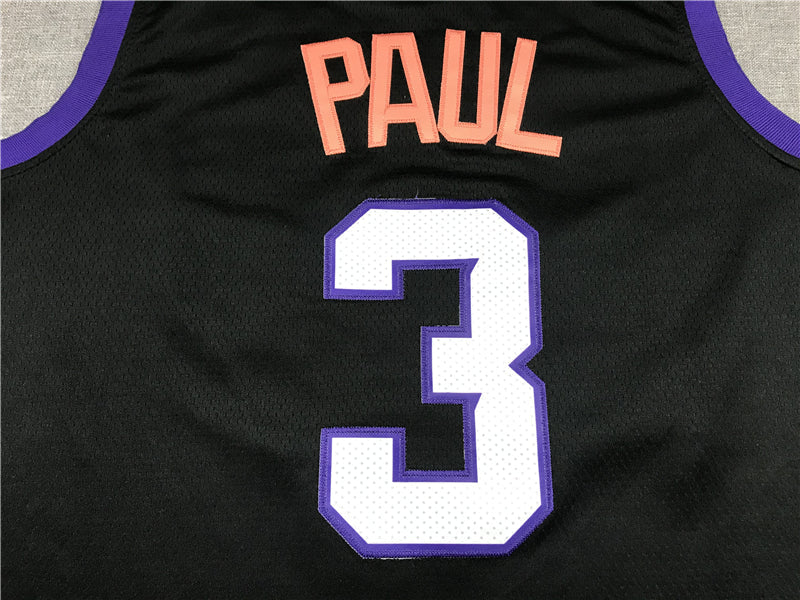 Men's Phoenix Suns Chris Paul #3 Black 2020/21 Swingman Jerseys