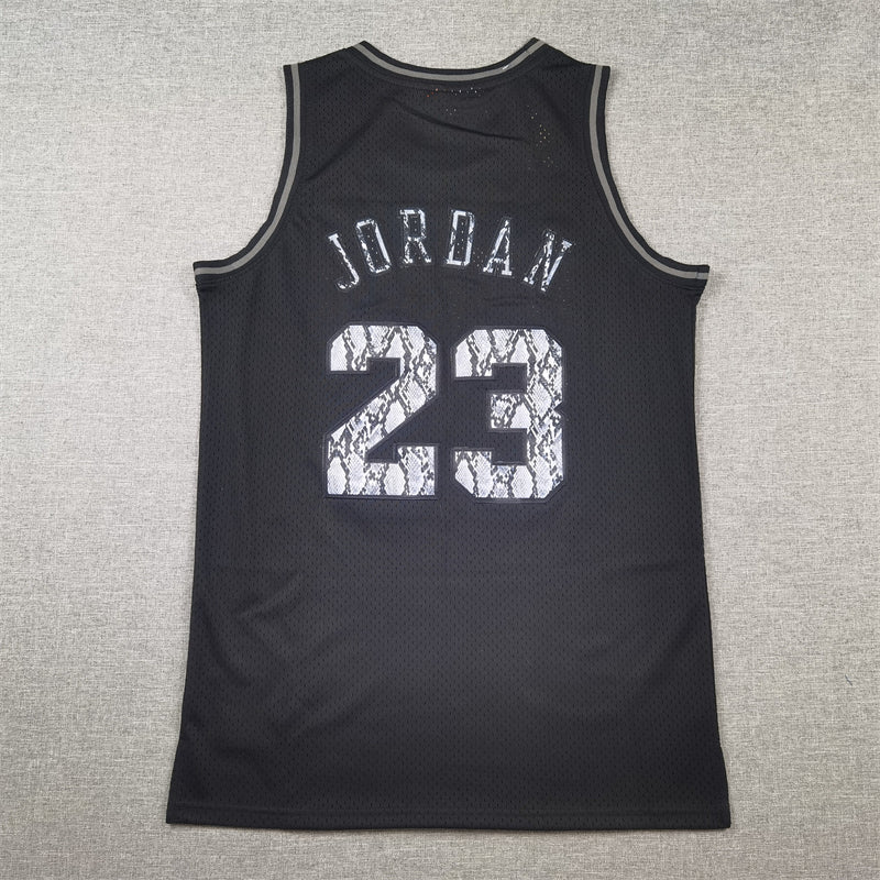 Men's Chicago Bulls Michael Jordan #23 Black 1997/98 Hardwood Classics Authentic Jerseys