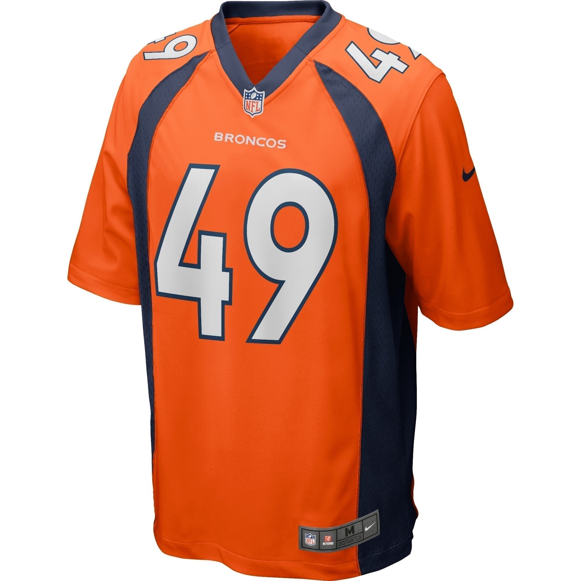Dennis Smith Denver Broncos Nike Game Retired   Jersey - Orange