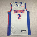 Men's Detroit Pistons Cade Cunningham Gray 2021/22 Swingman Player Jerseys