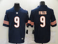 Men's Chicago Bears Nick Foles #9 Navy Game Jerseys